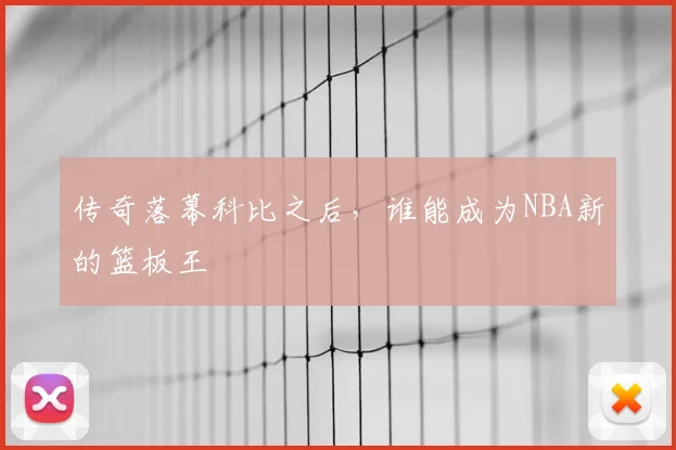传奇落幕科比之后,谁能成为NBA新的篮板王